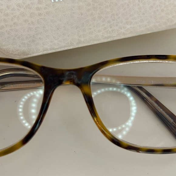 Michael Kors Tortoiseshell Brown and Gold Rectangular Eyeglasses - Picture 4 of 9